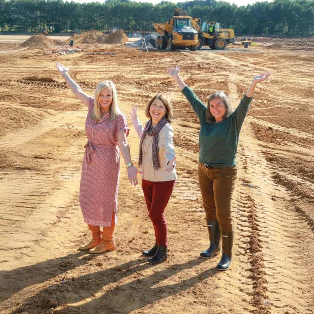 RFA members at the new Lancaster High School construction site.